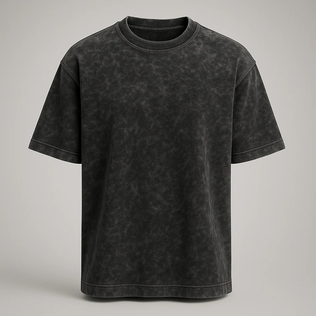 Acid Wash Drop Shoulder