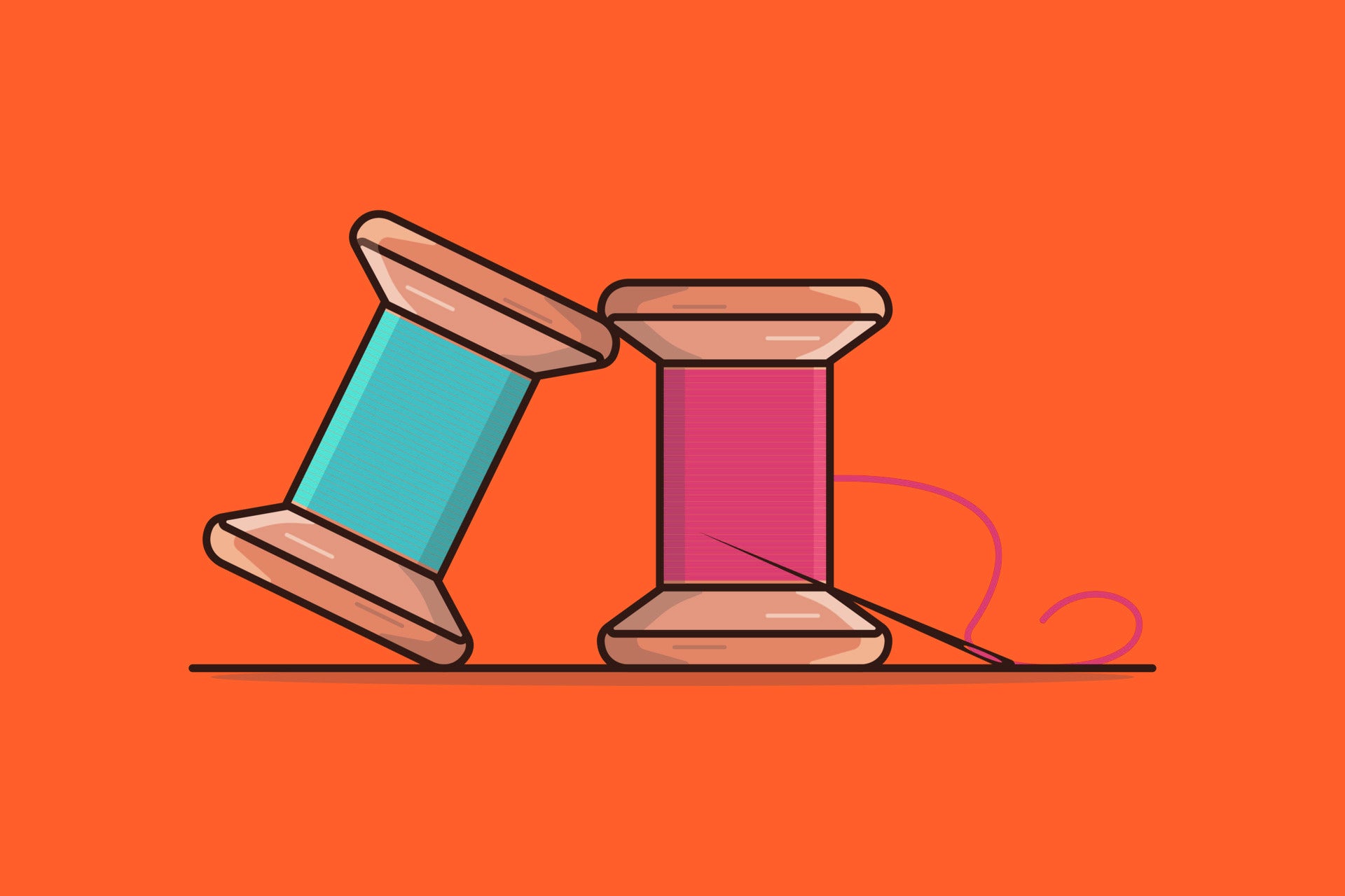 Embroidery Needle And Knot